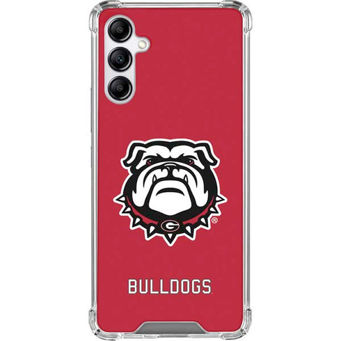 University of Georgia Bulldogs Logo Galaxy A15 5G Clear Case